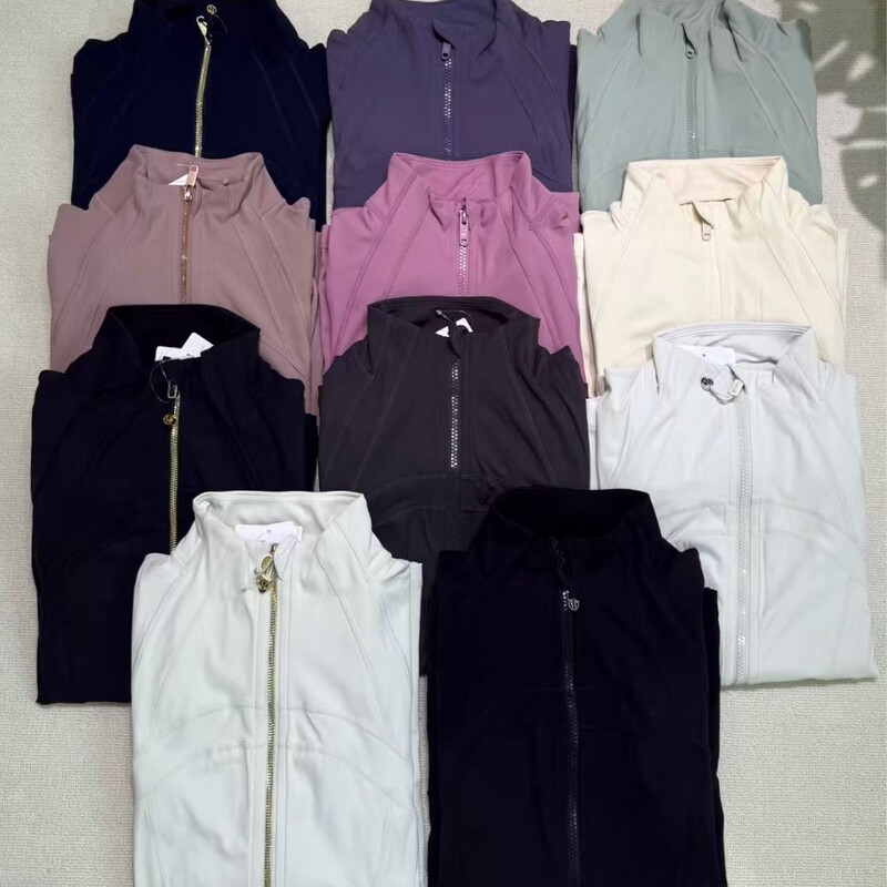 2026 Early Spring New Model Lulu Define Jacket Nulu Brushed Fabric Yoga Fitness Tights