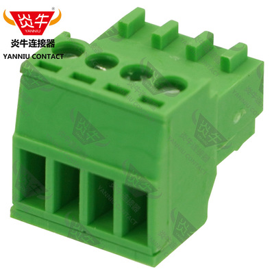 2.54mm炎牛插拔式PCB接线端子YN15EDGK/JL15EDGY/KF2EDGK/MC0.5-S