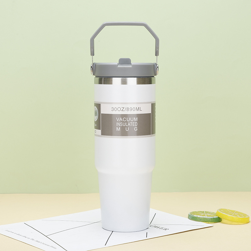 Vaso de aislamiento de gran capacidad para automóvil de vacío de doble capa de acero inoxidable 304 transfronterizo