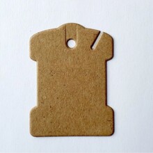 针线包线轴标签线卡纸质标签绣花线线轴缝纫线线轴DIY线卡配件