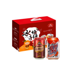 冰峰橙味汽水330ml×6罐装 酸梅汤310ml×6罐饮品 送礼盒饮料批发