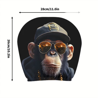 behalf of customers, car seat cover, Universal seat cover - sunglasses-gorilla-double-sided-printing-1-piece
