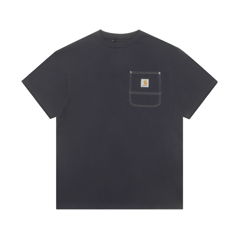Carharttカハートk87小標純色工装ポケット半袖男女潮牌ゆるい丸首カップルtシャツ|undefined
