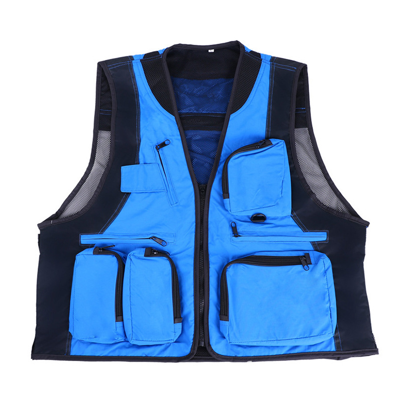 Campamento de verano chaleco al aire libre impermeable ropa de niños para adultos de bolsillo caballo chaleco de fotografía ropa de trabajo chaleco personalizado
