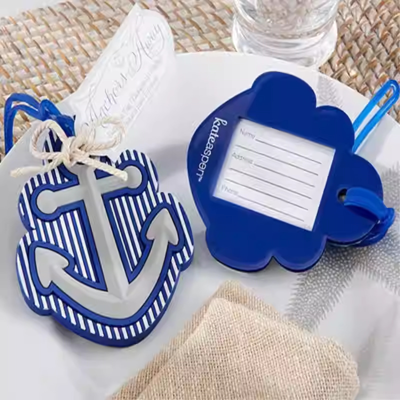 Luggage Tag Business Trip Airport Station Wedding Creative Plastic Luggage Tag Tag Card Anchor Luggage Tag