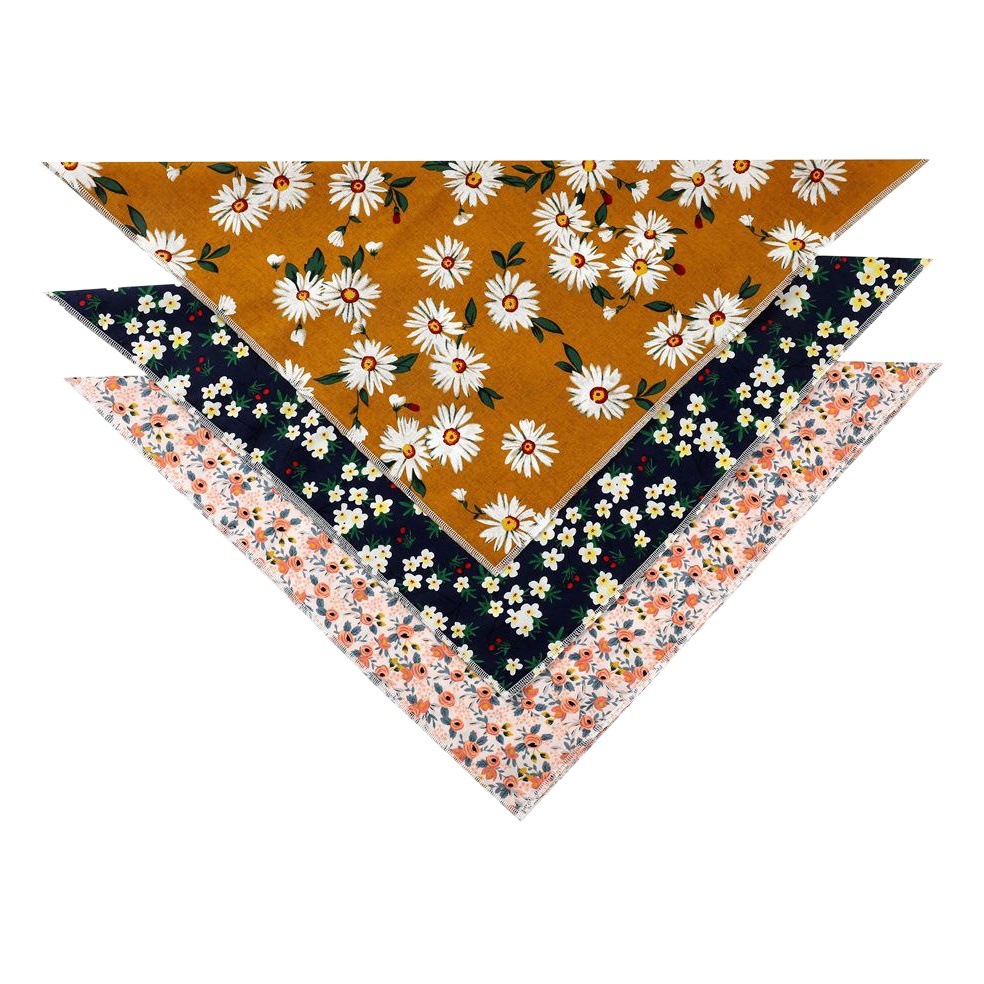 Nueva toalla cuadrada de algodón para mascotas Toalla de saliva para perros bufanda para mascotas Toalla de triángulo para mascotas Toalla de saliva para mascotas