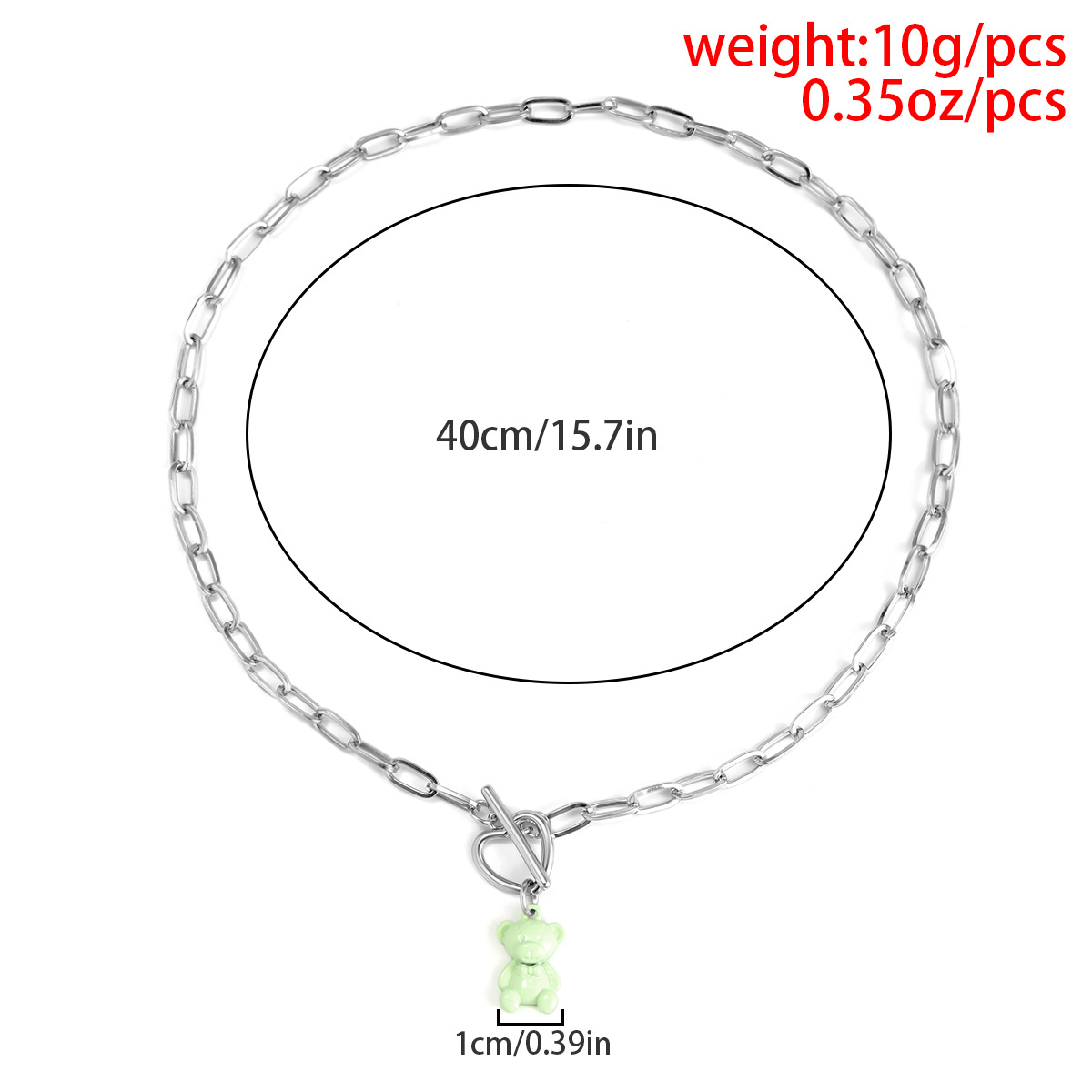 Cute Bear Alloy Plating Necklace