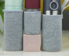 I6CV Submersible Material Bag Cover Solid Color Cup Cover Glass Insulated Cup Plastic Water Cup Universal Anti-Scald Hand Protection Cover Glass