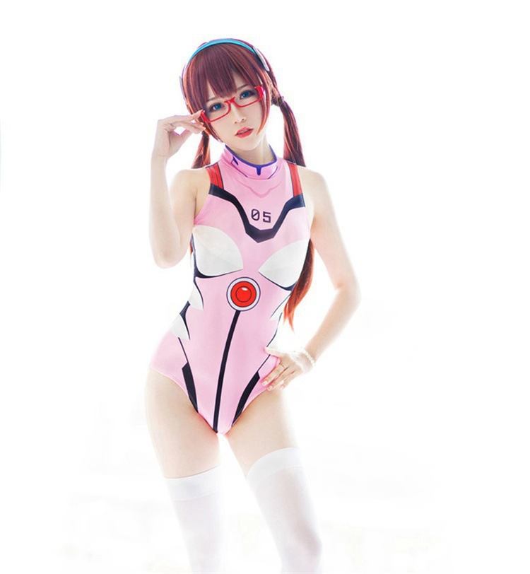 Traje de baño cosplay de Halloween Overwatch Dead Library traje de baño DVA Asuka Ayaka Rei