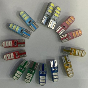 Car Led Width Light 24V T10 5630 6Smd Silicone Crystal Bulb Modified Straight Flash 12V Flash Light