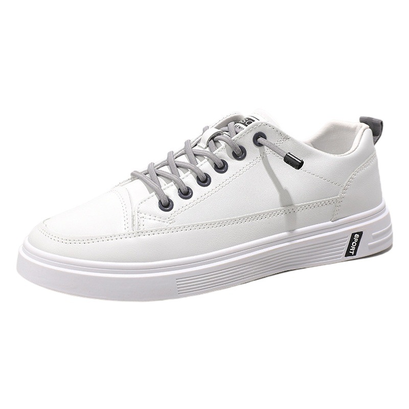 Zapatos blancos para hombre, versátiles zapatos de verano para hombre, estilo coreano de moda 2024, casuales, antideslizantes, resistentes al desgaste, de una pieza, al por mayor