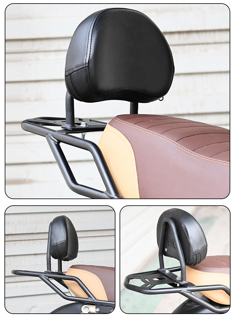 Suitable for Zongshen Dundun mini rear shelf rear backrest gas tank tail box leather tail bag motorcycle modification accessories