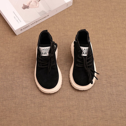 Children's work boots spring and autumn children's boots boys' versatile Martin boots girls' stylish comfortable casual short boots 