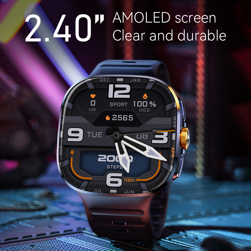 跨境大屏全球频段圆形M99蜂窝版4g5g可插卡智能手表smart watch|undefined