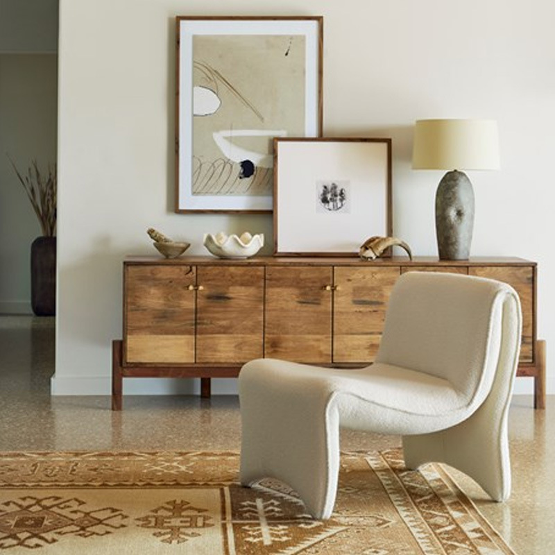 Italian designer minimalist cream series lazy sofa chair modern Nordic creative hotel bedroom leisure single chair