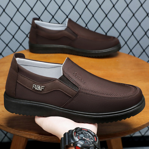 Men's Spring New Stylish Slip-On Shoes, Comfortable Soft Sole, Old Beijing Cloth Shoes
