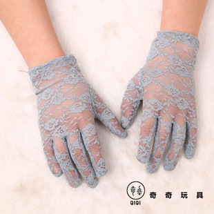 Cross-border transmission for dance party clothing accessories etiquette stage performance creative lace gloves manufacturers wholesale