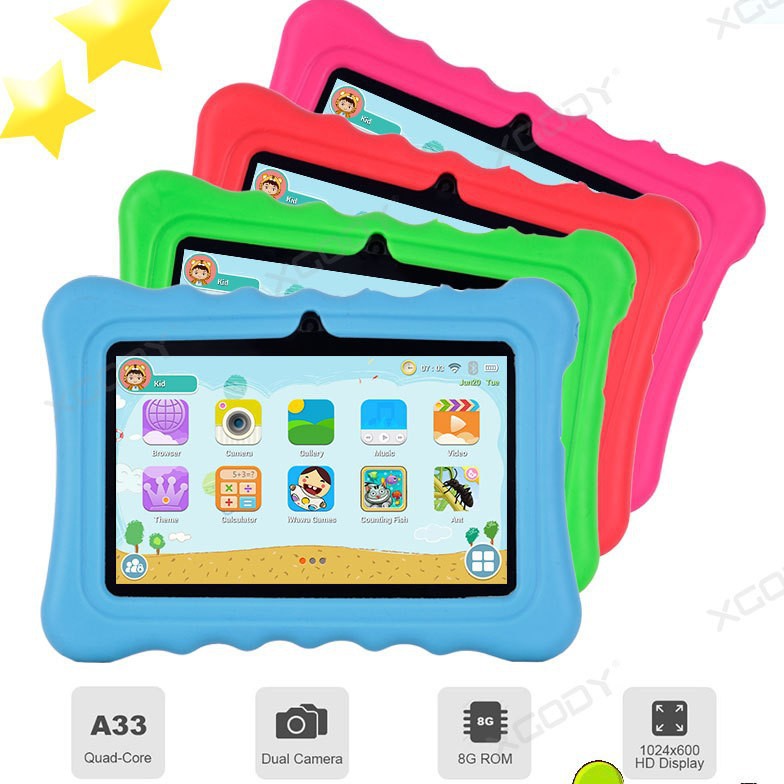 7inch Kids Tablet A33 Game Tablet 4+64 Android 15 Comes with Leather Case Foreign Learning Software