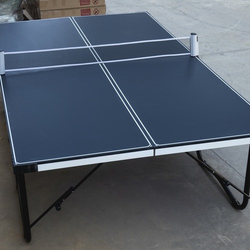Portable, foldable, with wheels, movable standard indoor table tennis table