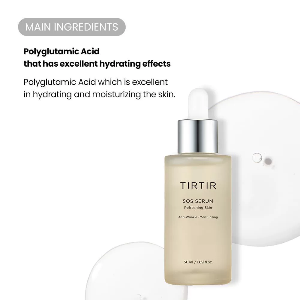 Сыворотка Tirtir SOS Essence, увлажняющая эссенция для лица из Южной Кореи, лёгкая формула
