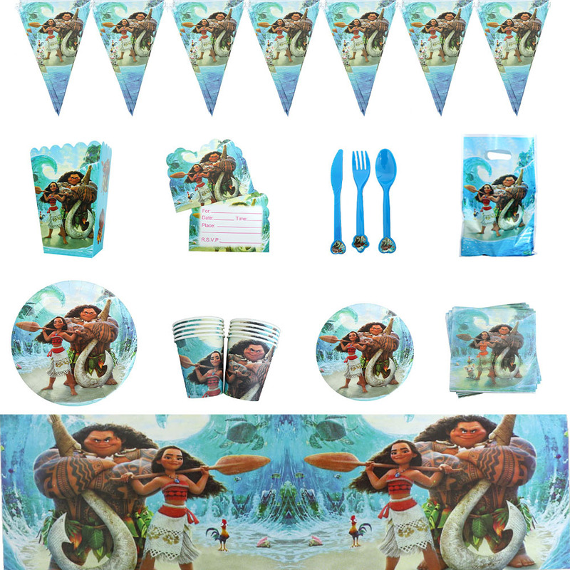 Moana Birthday Party Supplies Disposable Tableware Paper Plates Paper Cups Paper Towels Boy Decoration Green and Environmentally Friendly Moana Birthday Party Supplies Disposable Tableware Paper Plates Paper Cups Paper Towels Boy Decoration Green and Environmentally Friendly
