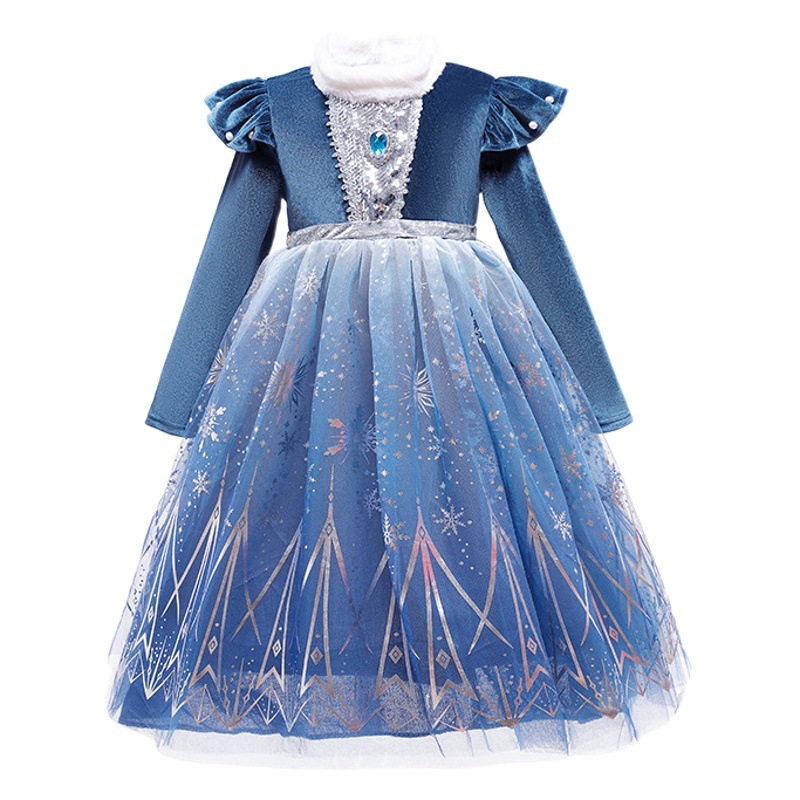 Vestido de Malla de Manga Larga para Niña, Falda de Princesa con Diseño Aisha - Ropa de Otoño