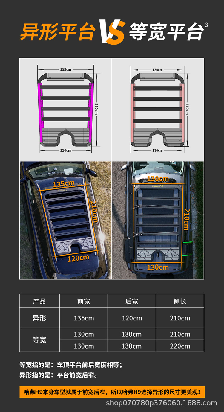 Haver H9 Roof Platform Special Car Roof Expansion with Modified Car Platform Travel Rack Luggage