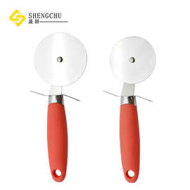 不锈钢披萨滚轮刀切割器介饼器单轮披萨切切饼干器薄饼刀烘焙工具