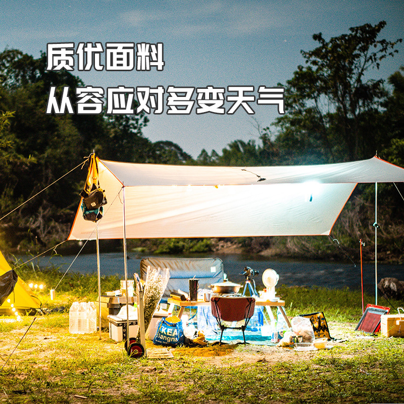 210D Butterfly-Shaped Black Vinyl Canopy, Uv-Resistant and Wind-Resistant Outdoor Sunshade, Customizable and Wholesaleable from the Source Factory