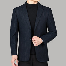 高级男士羊毛西服秋冬商务休闲男式毛呢西装时尚免烫男装单西外套