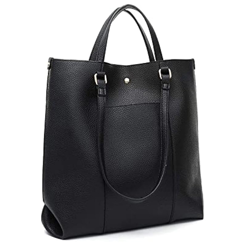 Custom New Simple 2-Piece Set Large Tote Bag Fashionable Water-Resistant Durable PU Leather Women's Handbag