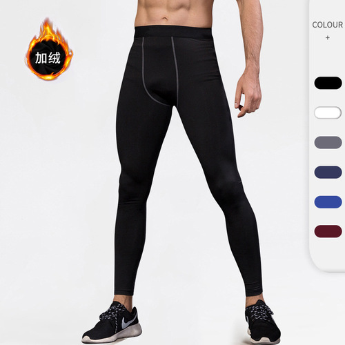 Winter clothing fleece PRO sports tight training trousers fitness trousers sweat-wicking quick-drying trousers 1022