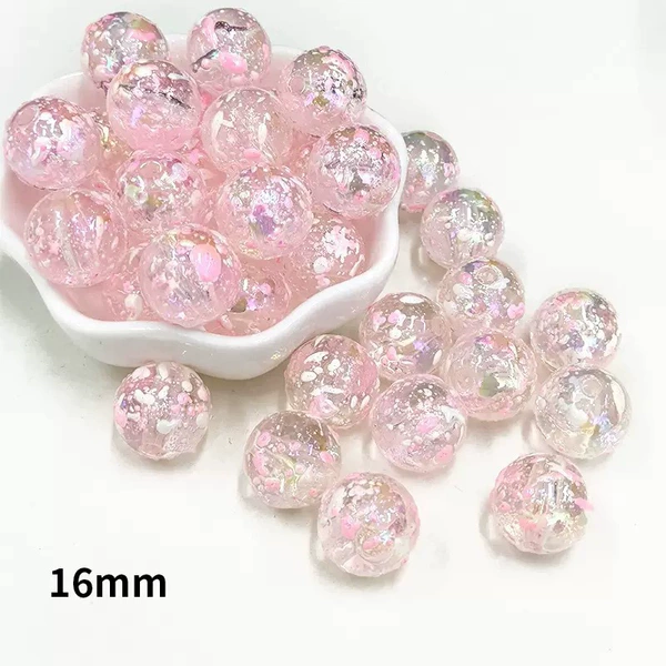 Fuchsia beads, 10 pieces