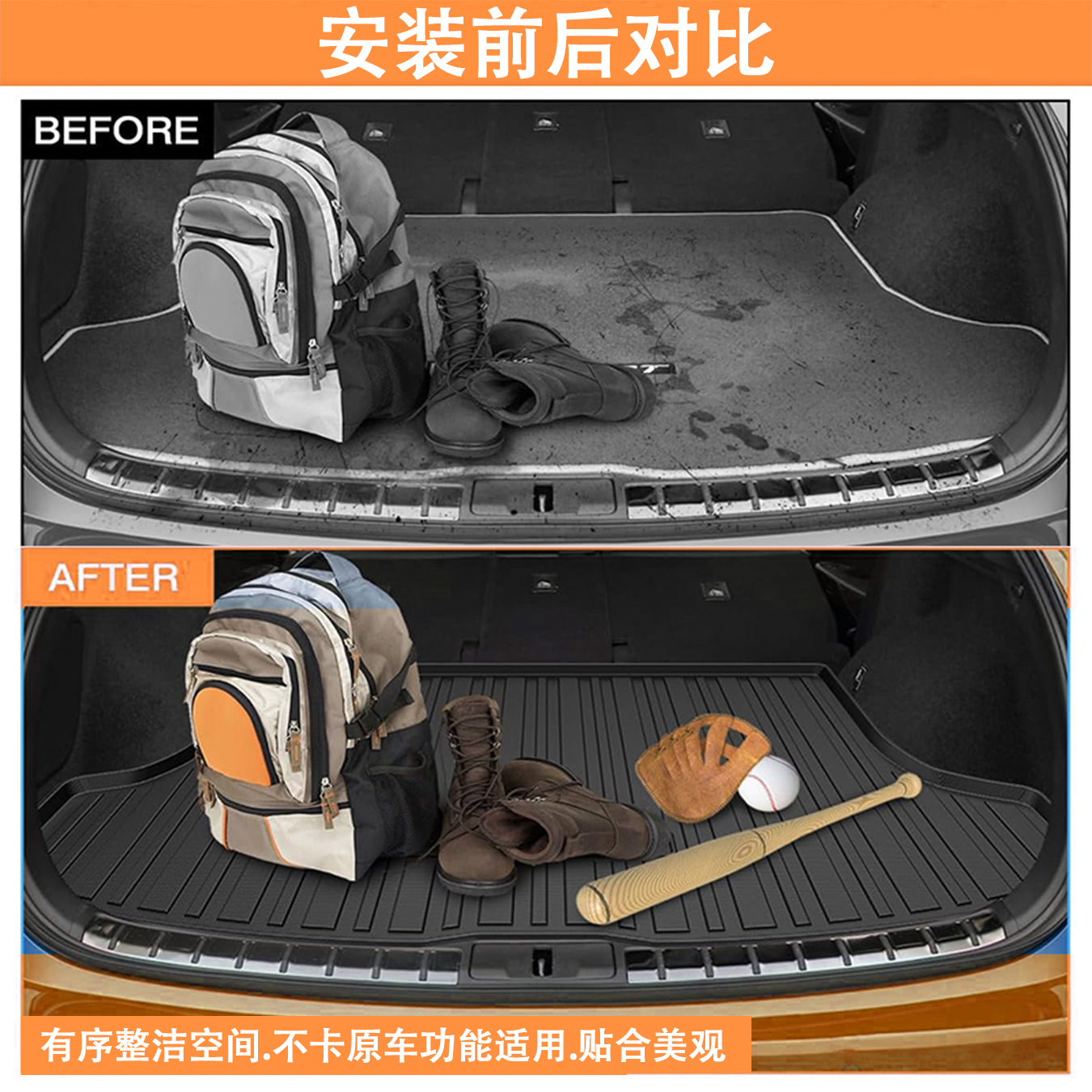 Suitable for 20-26 model Proton cars, special TPE trunk mat, eco-friendly and waterproof