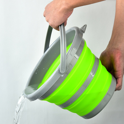 Portable creative folding bucket outdoor fishing bucket plastic travel car bucket manufacturer wholesale