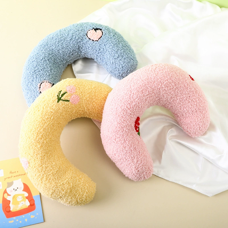 Подушка для глубокого сна для собак и кошек, U-образная защита шейного отдела позвоночника, игрушка для кошек, мягкая и удобная подушка, товары для домашних животных