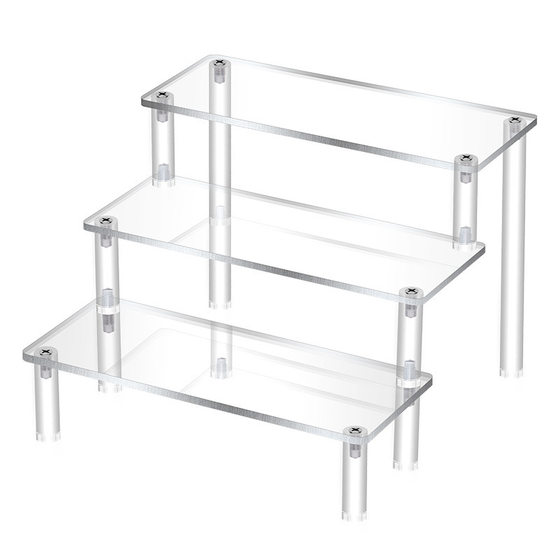 Acrylic Hand-made Display Stand Transparent Multi-layer Step Household Desktop Blind Box Storage Ornaments Multifunctional Ladder Rack