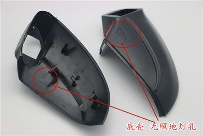 Large field of view rear view auxiliary mirror | mirror lens, housing, frame - volkswagen-golf-72014-2020-model-left-side-drivers-side-lower-shell-without-floor-light-hole