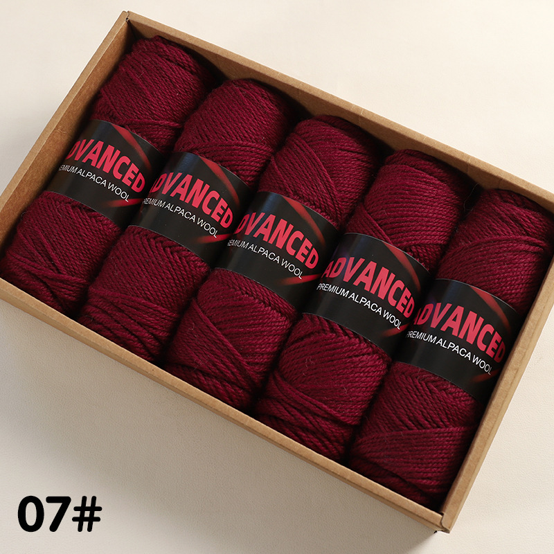 Ovillo de Lana de Alpaca Térmico para Tejido a Mano y DIY