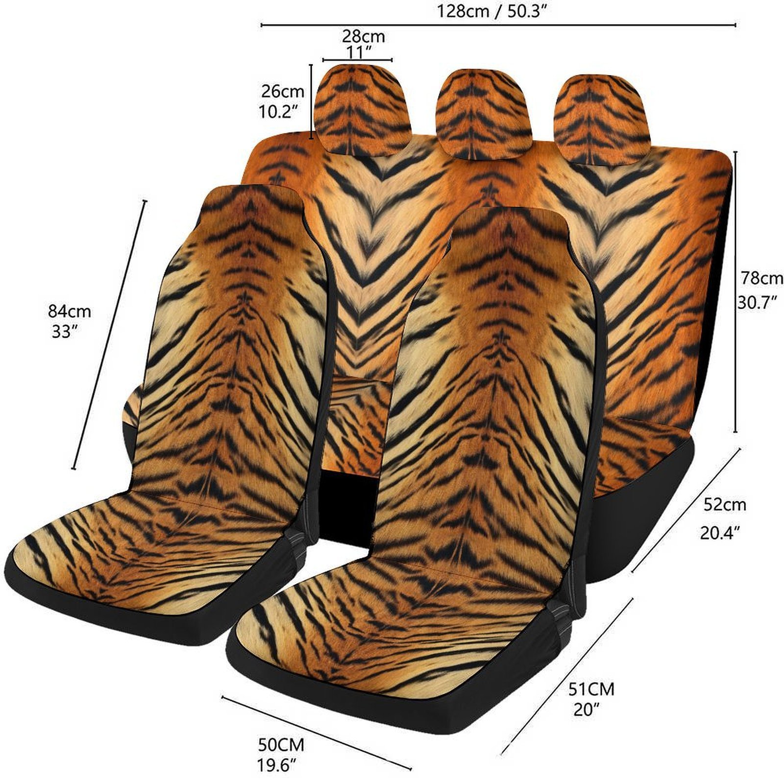 1 Piece Printed Universal Car Single Seat Driver's Seat Cover Automotive Supplies