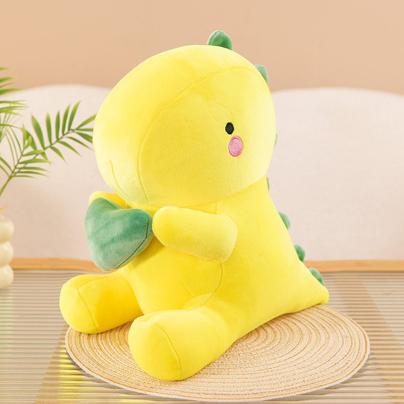 Dinosaurio de peluche de juguete niña corazón almohada muñeca niña muñeca de trapo niña lindo Regalo de Cumpleaños novias