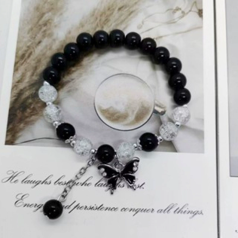 Jingdezhen ceramic bead bracelet, handmade, elastic, gift boxed (OPP)