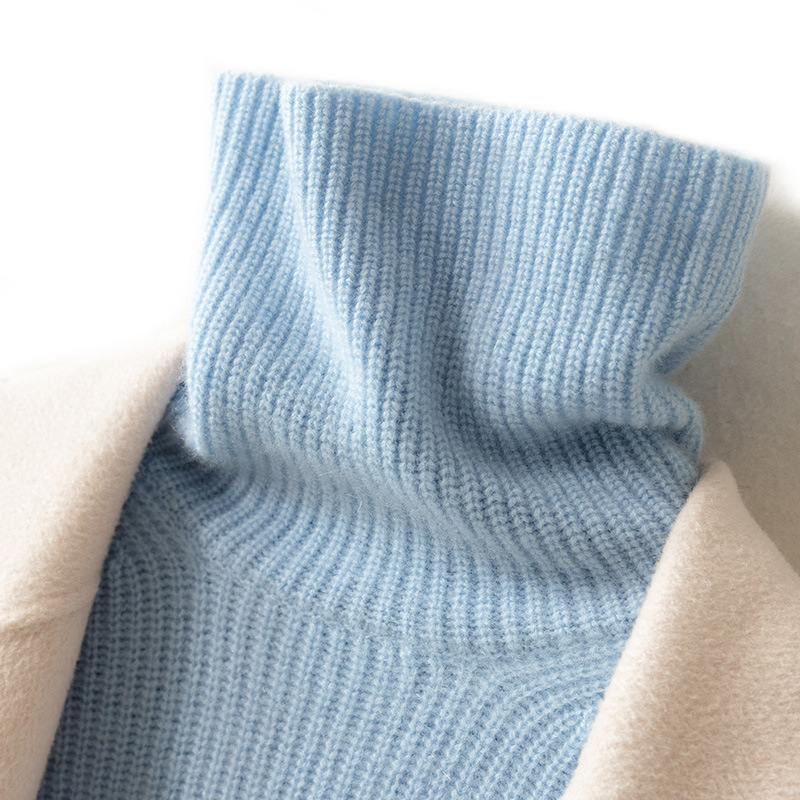 Welfare turtleneck cashmere sweater women's thickened pullover loose sweater short lazy style knitted bottoming sweater autumn and winter Welfare turtleneck cashmere sweater women's thickened pullover loose sweater short lazy style knitted bottoming sweater autumn and winter
