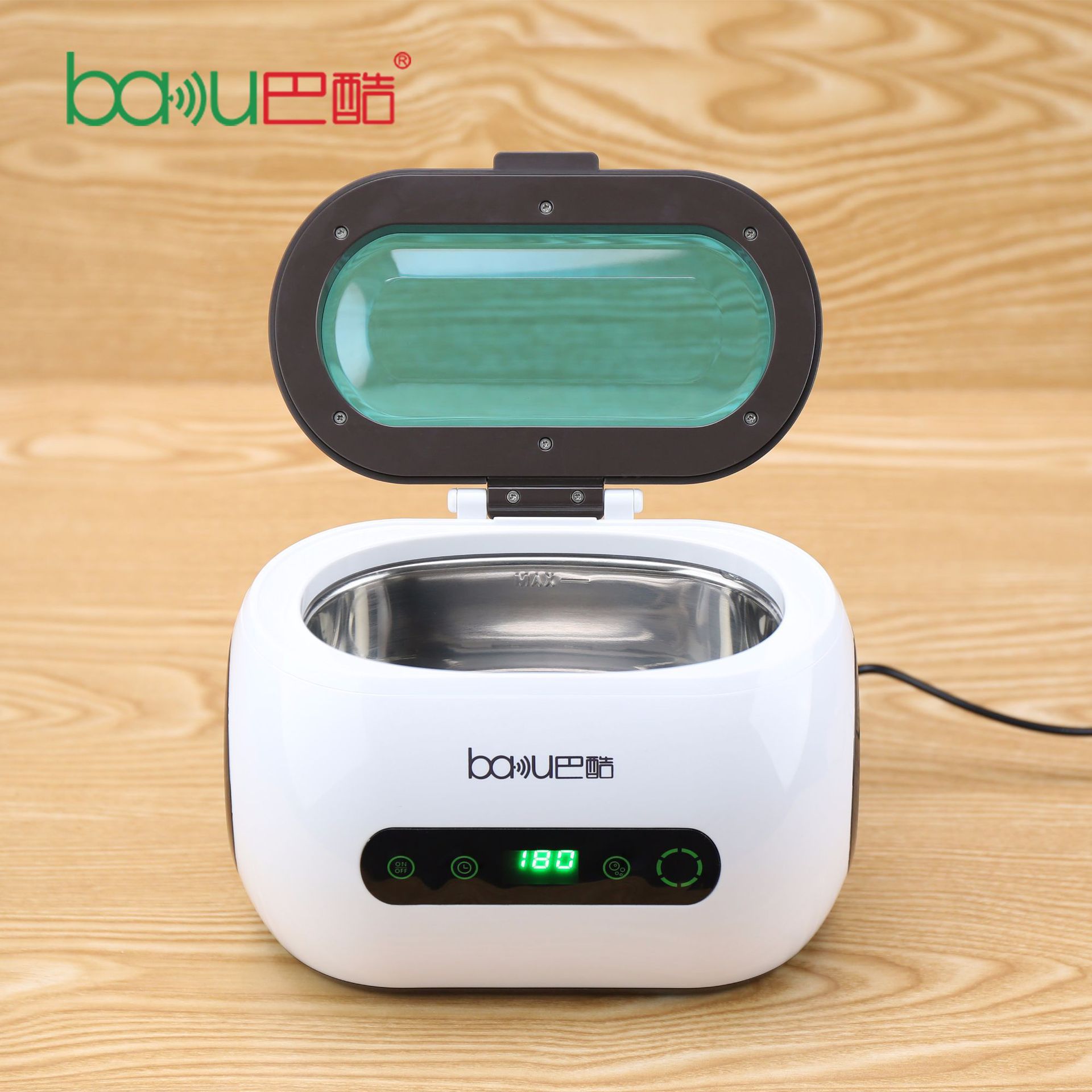 巴酷BA-3060超声波清洗机手表带假牙钻戒眼镜珠宝首饰清洗器110V