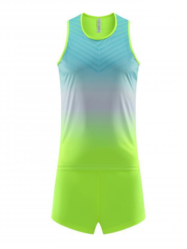 Trajes de entrenamiento de pista y campo, chaleco de maratón de sprint masculino, prueba deportiva, ropa de carrera de pista y campo 8315