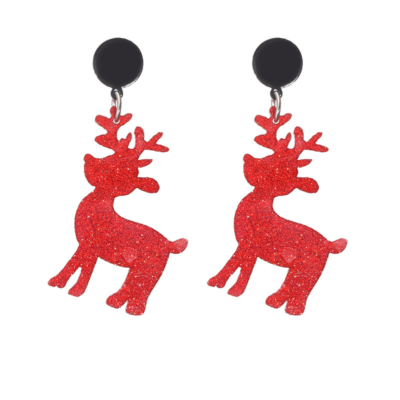 Joyas navideñas transfronterizas de Santa Claus pendientes de moda femenina pendientes navideños joyas pendientes