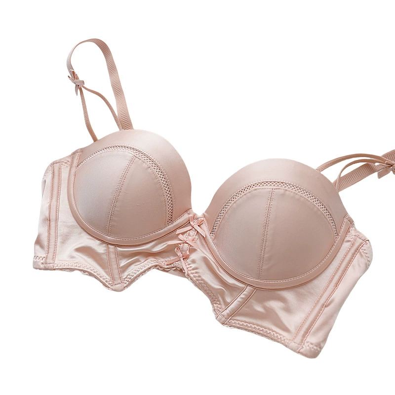 Push‑up wireless bra, women’s non‑slip summer top, French style, sizes 32/70AB–38/85AB