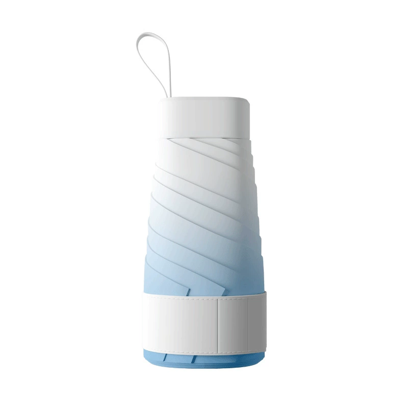 Small cards, UV handheld folding umbrella solar-powered, gradient, sun protection, UV protection