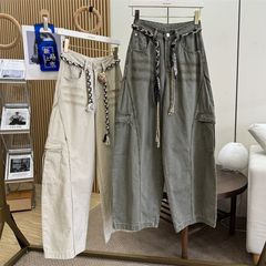 高货2025早秋新款宽松慵懒风工装阔腿弯刀裤百搭休闲裤