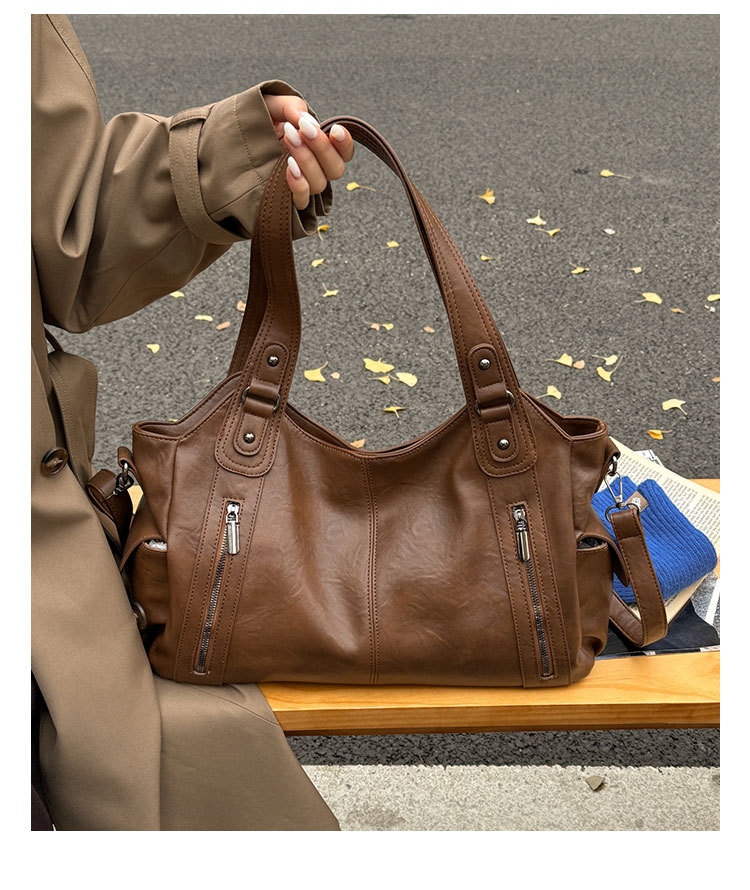 Vintage Damentasche Für Den Alltag Große Schultertasche Shopper_voghion.com